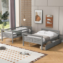 Load image into Gallery viewer, Bunk Bed With Ladder And Safety Guardrail
