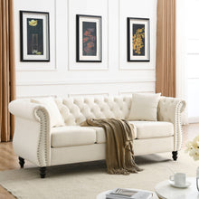 Load image into Gallery viewer, Chesterfield Sofa With Rolled Arms And Nailhead Trim
