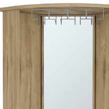 Load image into Gallery viewer, Wood Corner Bar Cabinet - Natural
