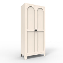 Load image into Gallery viewer, Shapely Doors Cabinet, Metal Storage Cabinet With Doors And Adjustable Shelves
