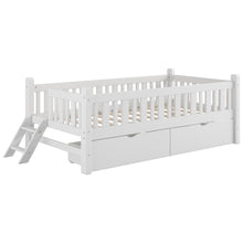 Load image into Gallery viewer, Platform Bed With Guardrail And 2 Drawers
