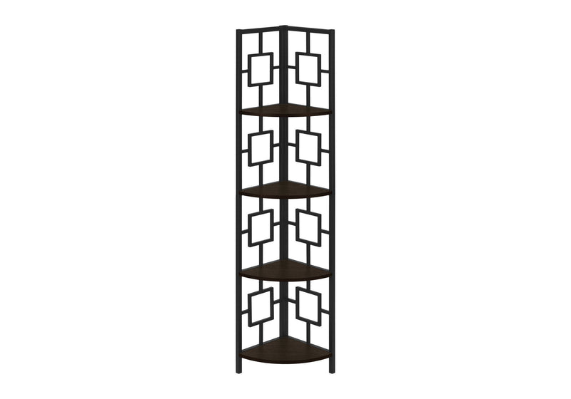 Corner Bookcase - Espresso