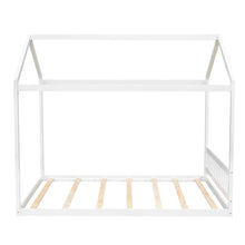 Load image into Gallery viewer, Wooden House Bed With Headboard
