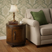 Load image into Gallery viewer, Old World Map Duffel Table - Dark Brown
