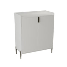 Load image into Gallery viewer, 2 Door Wine Bar Cabinet With Adjustable Shelf, Soft-Closing Hinges, And High Feet - White
