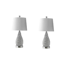 Load image into Gallery viewer, Gourd Table Lamps With Empire Shades (Set of 2) - Clear
