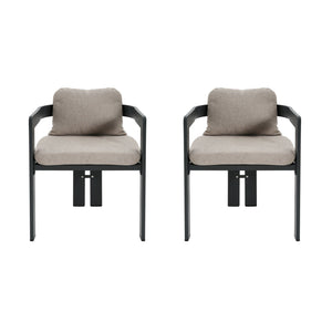 Pula - Patio Outdoor Aluminum Dining Chair (Set of 2)