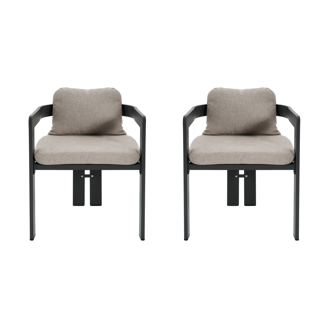 Pula - Patio Outdoor Aluminum Dining Chair (Set of 2)