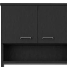 Load image into Gallery viewer, Wood Four Door Pantry Or Storage Closet - Black
