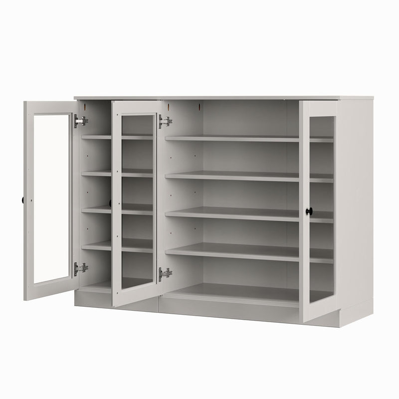 Solid Woodshoe Storage Cabinet (756029) - Off White
