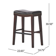 Load image into Gallery viewer, Elegant Saddle Stool With Curved Seat Comfort - Brown
