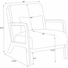 Load image into Gallery viewer, Upholstered Armchair With Back Support Pillow
