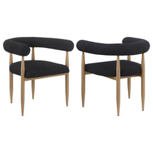 Load image into Gallery viewer, Crofton - Upholstered Dining Arm Chair (Set of 2) - Black
