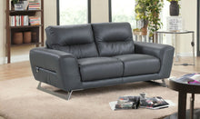 Load image into Gallery viewer, Genuine Leather Love Seat - Silver
