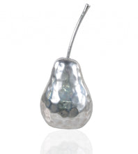 Load image into Gallery viewer, Delicious Hammered Finish Pear Statue - Nickel

