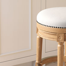 Load image into Gallery viewer, Rustic Elegance Backless Swivel Stool

