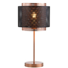 Load image into Gallery viewer, Table Lamp With Cylinder Shade - Copper
