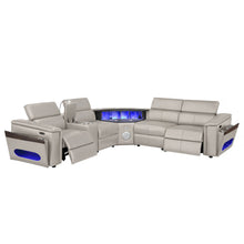 Load image into Gallery viewer, Nova - Sectional With Bluetooth Speaker, LED And Lifting Wine Cabinet
