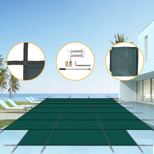 Load image into Gallery viewer, 16 X 32 Ft High Strength Pool Safety Cover For Inground Winter Swimming Pools With Center End Step
