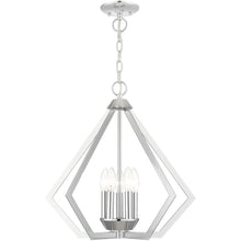 Load image into Gallery viewer, 20" Five Light Dimmable Chandelier With Shades - Silver
