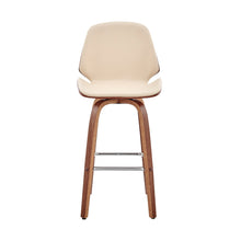 Load image into Gallery viewer, 26" Swivel Counter Height Bar Chair - Cream And Brown
