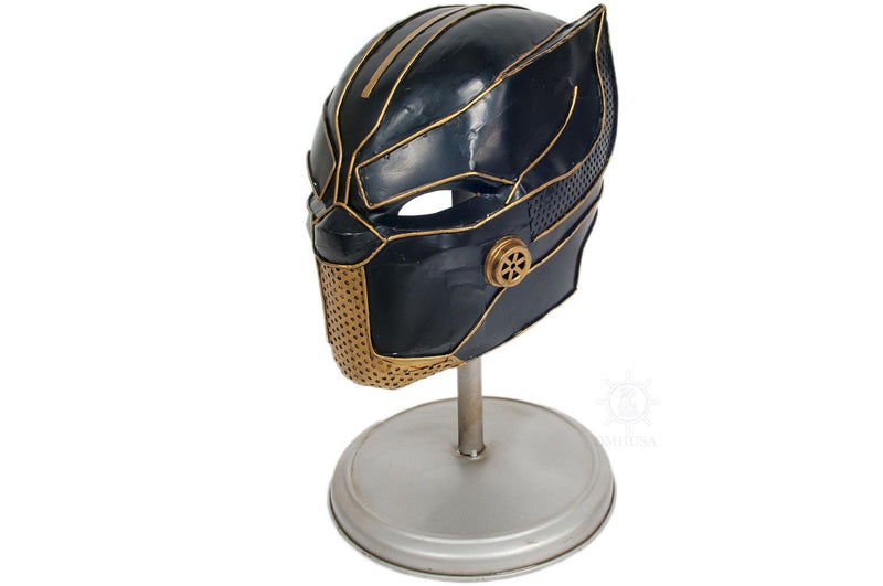 Panther Helmet Sculpture - Black