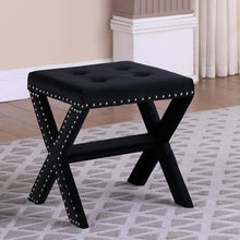 Load image into Gallery viewer, Upholstered Accent Bench With Nailhead Trim
