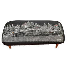 Load image into Gallery viewer, Wool Ottoman - Black / Brown
