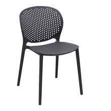 Load image into Gallery viewer, Heavy Duty Plastic Dining Side Chairs (Set of 4) - Gray
