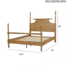 Load image into Gallery viewer, Queen Bed Turned Legs - Natural
