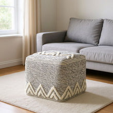 Load image into Gallery viewer, Polyester Ottoman - Gray
