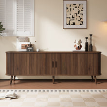 Load image into Gallery viewer, 70" TV Stand, Media Center With Ample Storage - Dark Brown
