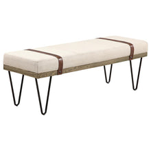 Load image into Gallery viewer, Karis - Upholstered Accent Bench - Beige
