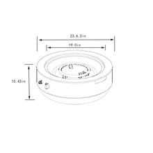 Load image into Gallery viewer, Propane Gas Fire Pit Bowl, 40000 Btu, Round For Outside - Gray
