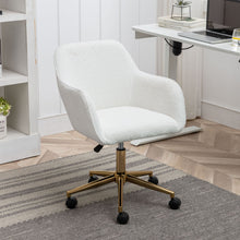 Load image into Gallery viewer, Modern Adjustable Height 360 Revolving Home Office Chair With Metal Legs And Universal Wheel For Indoor
