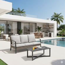 Load image into Gallery viewer, 2 Piece Patio Set With Cushions &amp; Coffee Table
