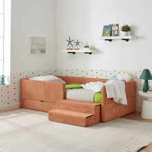 Load image into Gallery viewer, Safe Kids Bed With Guardrails And Storage
