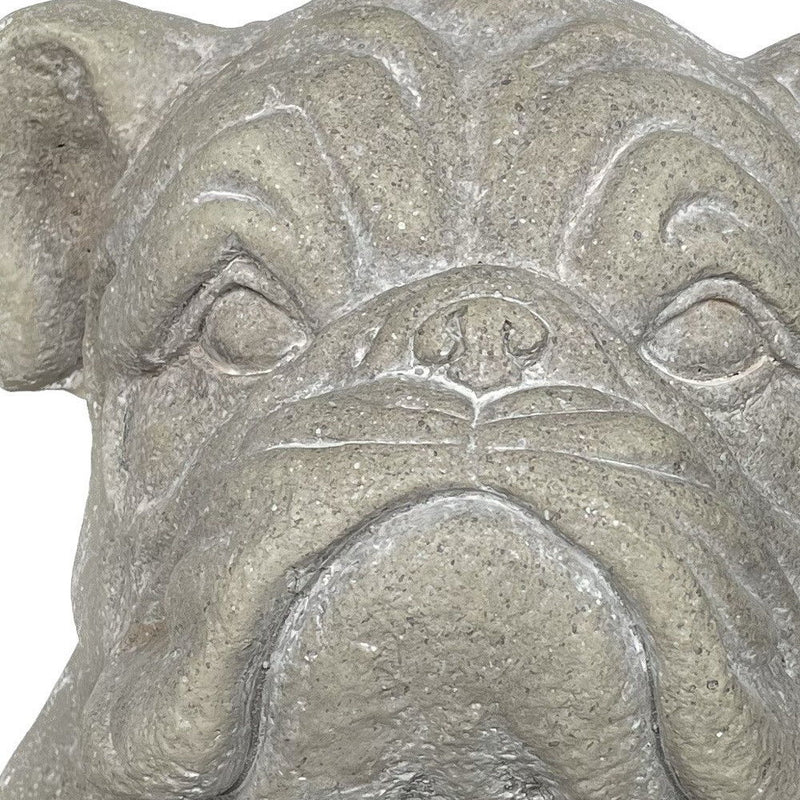 Poly Dog Hand Painted Tabletop Sculpture - Gray
