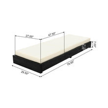 Load image into Gallery viewer, Ian - Adjustable Chaise Lounge With Open Slat Design - Black
