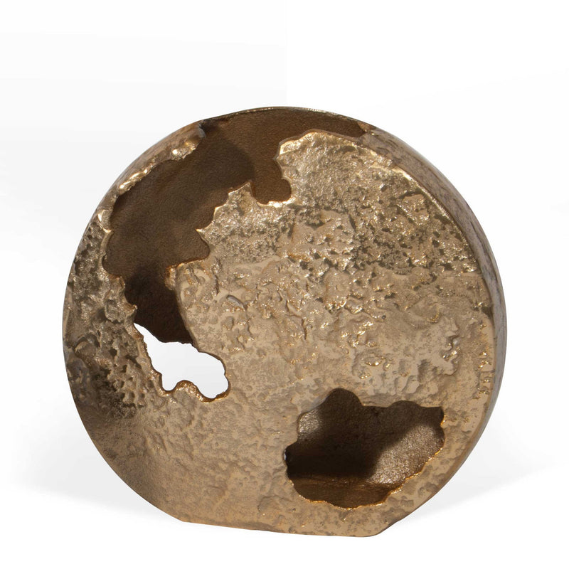 Hammered Round Table Vase (576748) - Gold
