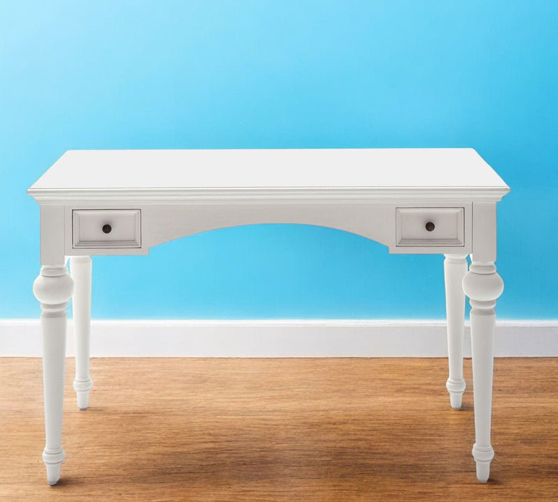 47" Computer Desk With Two Drawers - White