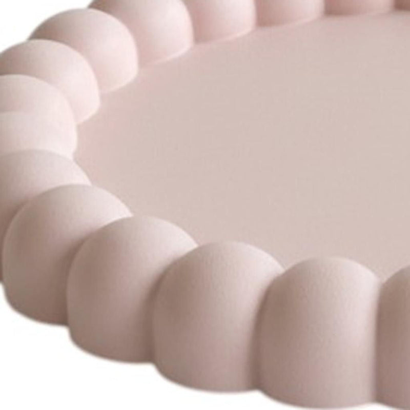6" Resin Handmade Round Trinket Tray - Pale Pink