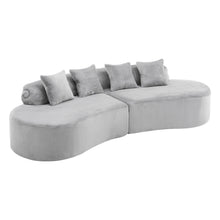 Load image into Gallery viewer, Modern Curved Sofa With Pillows
