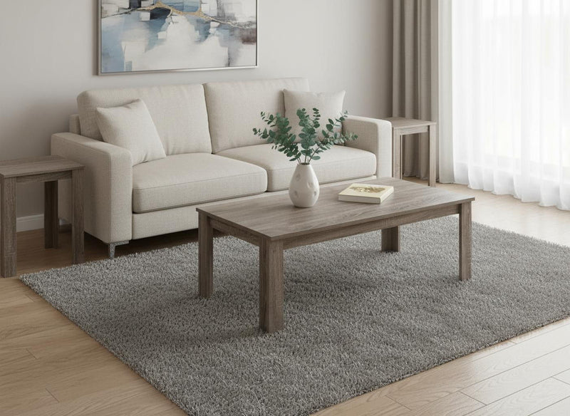 44" Coffee Table (Set of 3) - Taupe