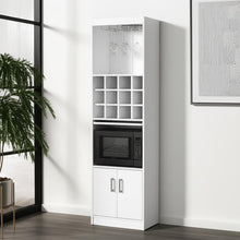 Load image into Gallery viewer, 71" Wood Bar Cabinet With Two Doors - White
