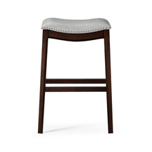 Load image into Gallery viewer, Backless Bar Height Bar Chair - Gray / Espresso
