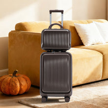 Load image into Gallery viewer, Luggage Set With Cosmetic Case, Combination Lock, Front Opening Design
