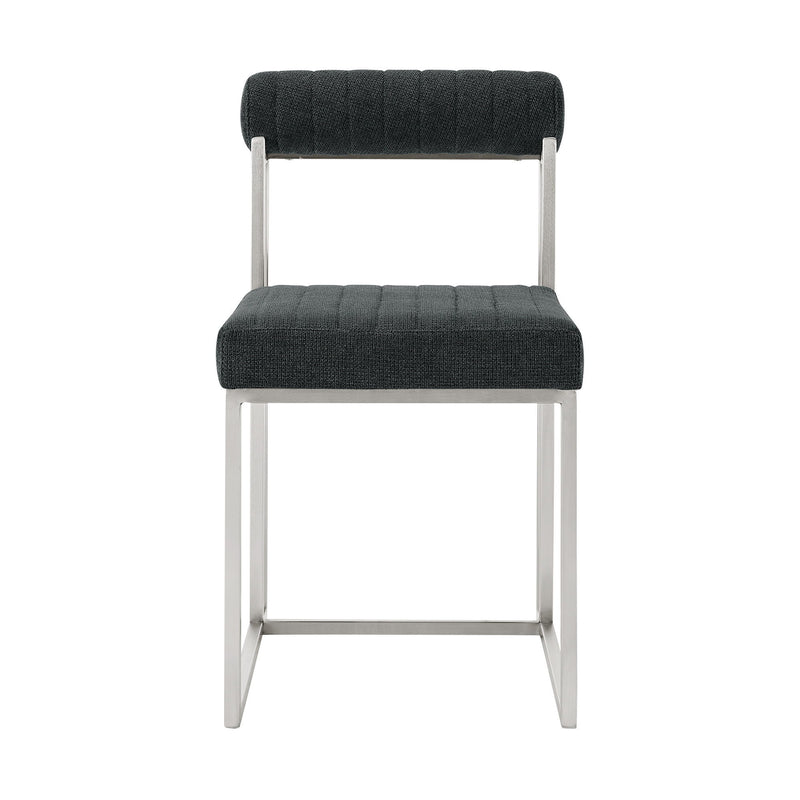 Upholstered Polyester Chairs (Set of 2) - Gray