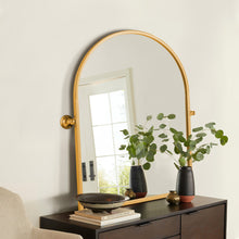 Load image into Gallery viewer, 36" Metal Arch Framed Accent Mirror - Gold
