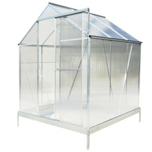 Load image into Gallery viewer, Polycarbonate house, Heavy Duty Outdoor Aluminum Walk-In House Kit With Rain Gutter, Vent And Door For Backyard Garden
